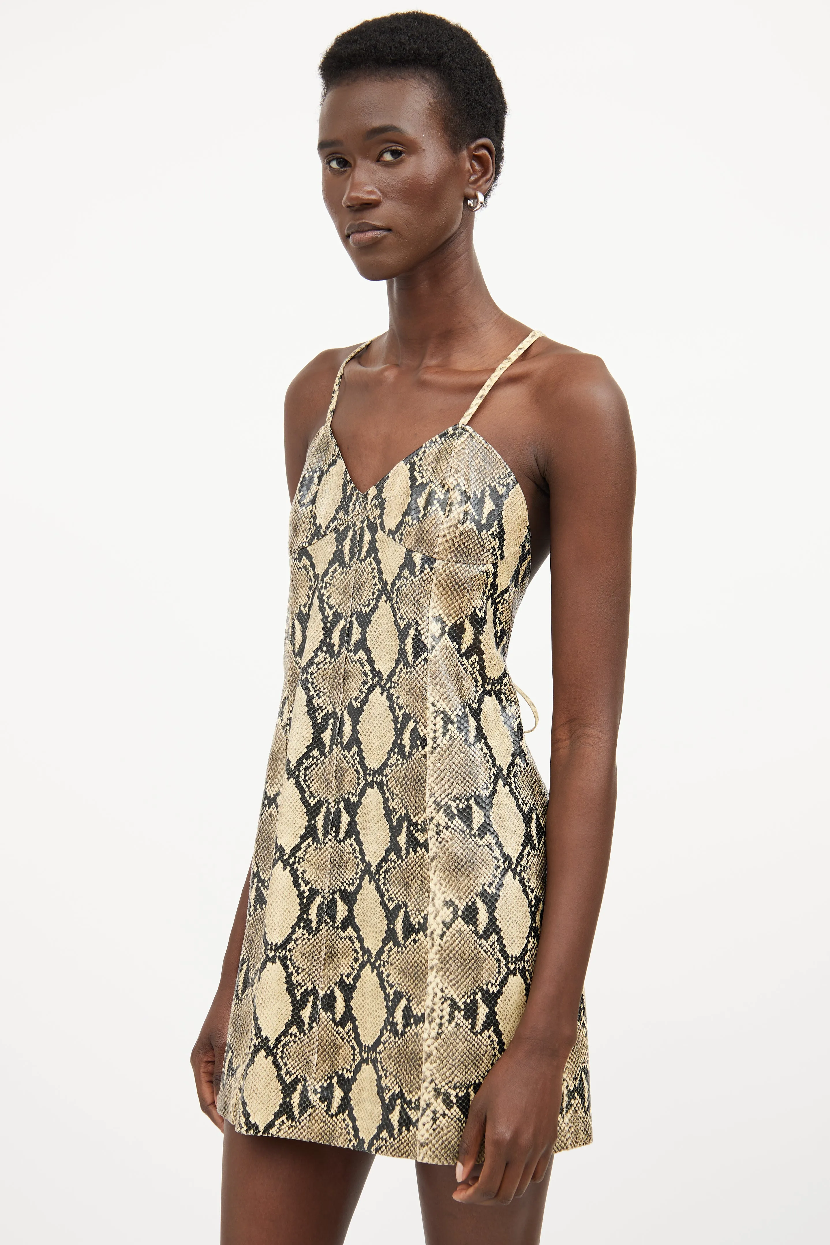 2019 Leather Mini Dress