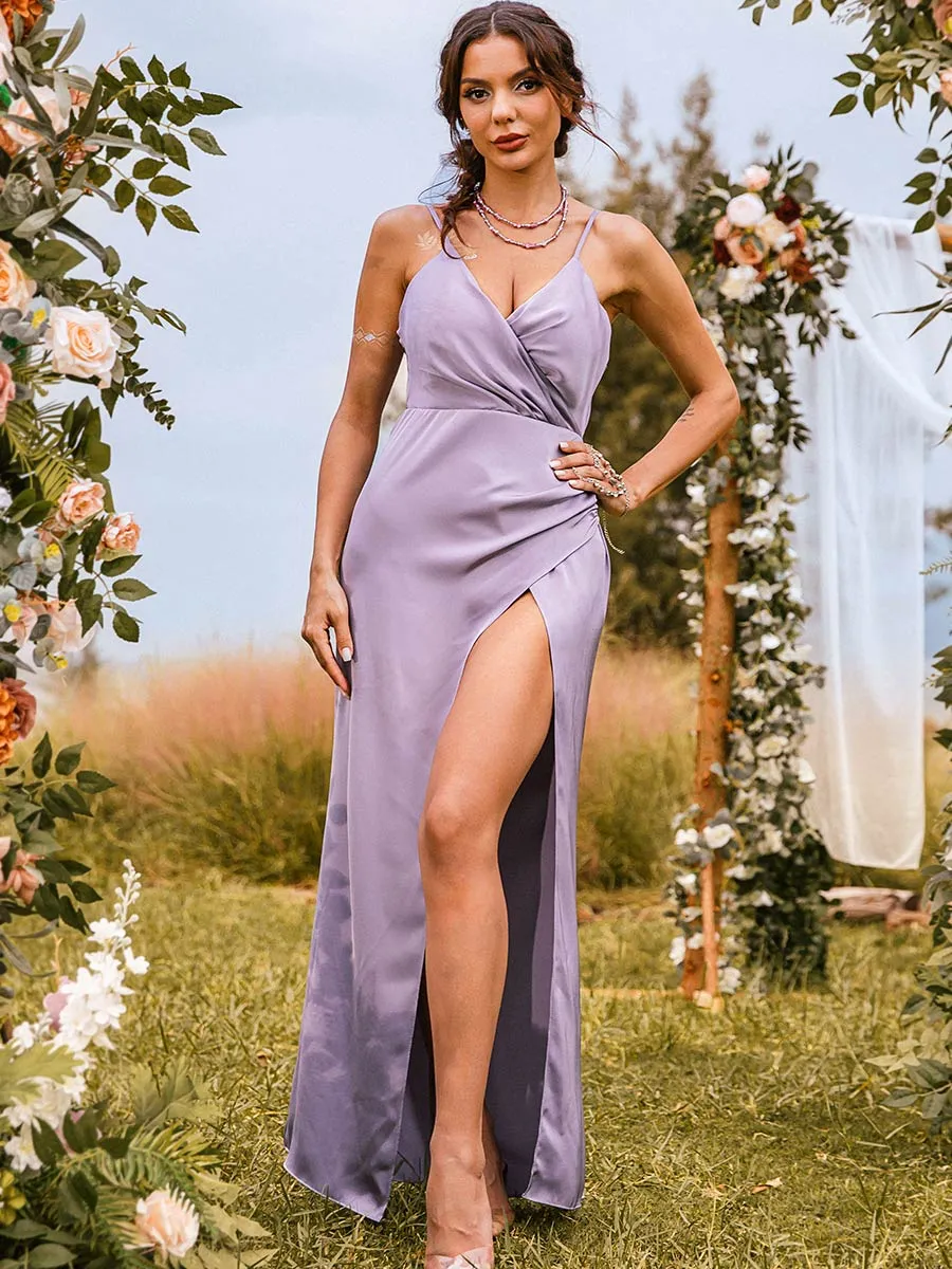 2025 Short Lavender Bridesmaid Dresses V-Neck Sleeveless