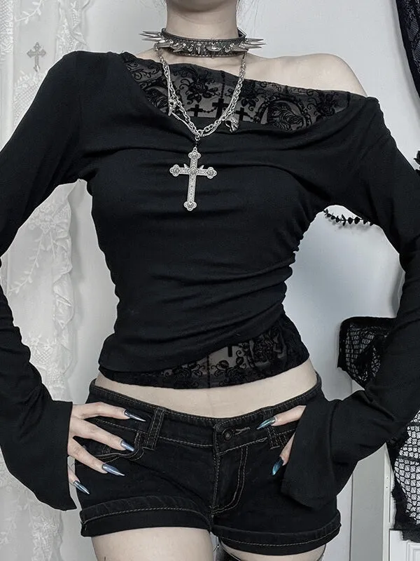 Alternative Flocking Patchwork Top