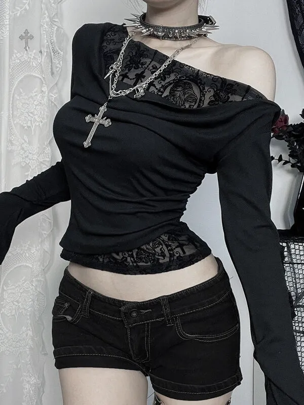 Alternative Flocking Patchwork Top