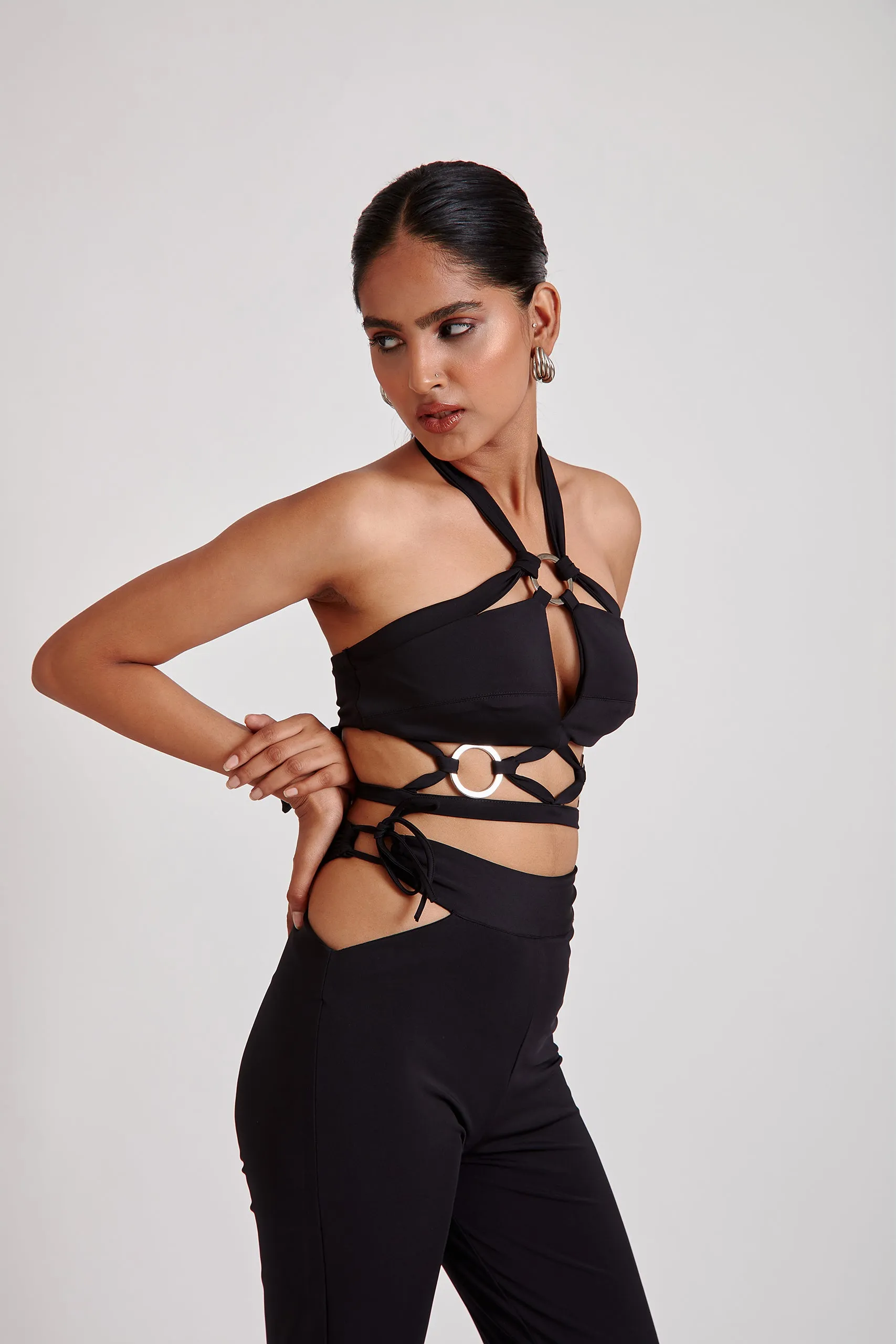 Black O-Ring Cut-Out Top