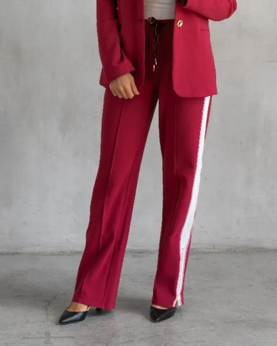 Jordan Interlock Pants Bordeaux