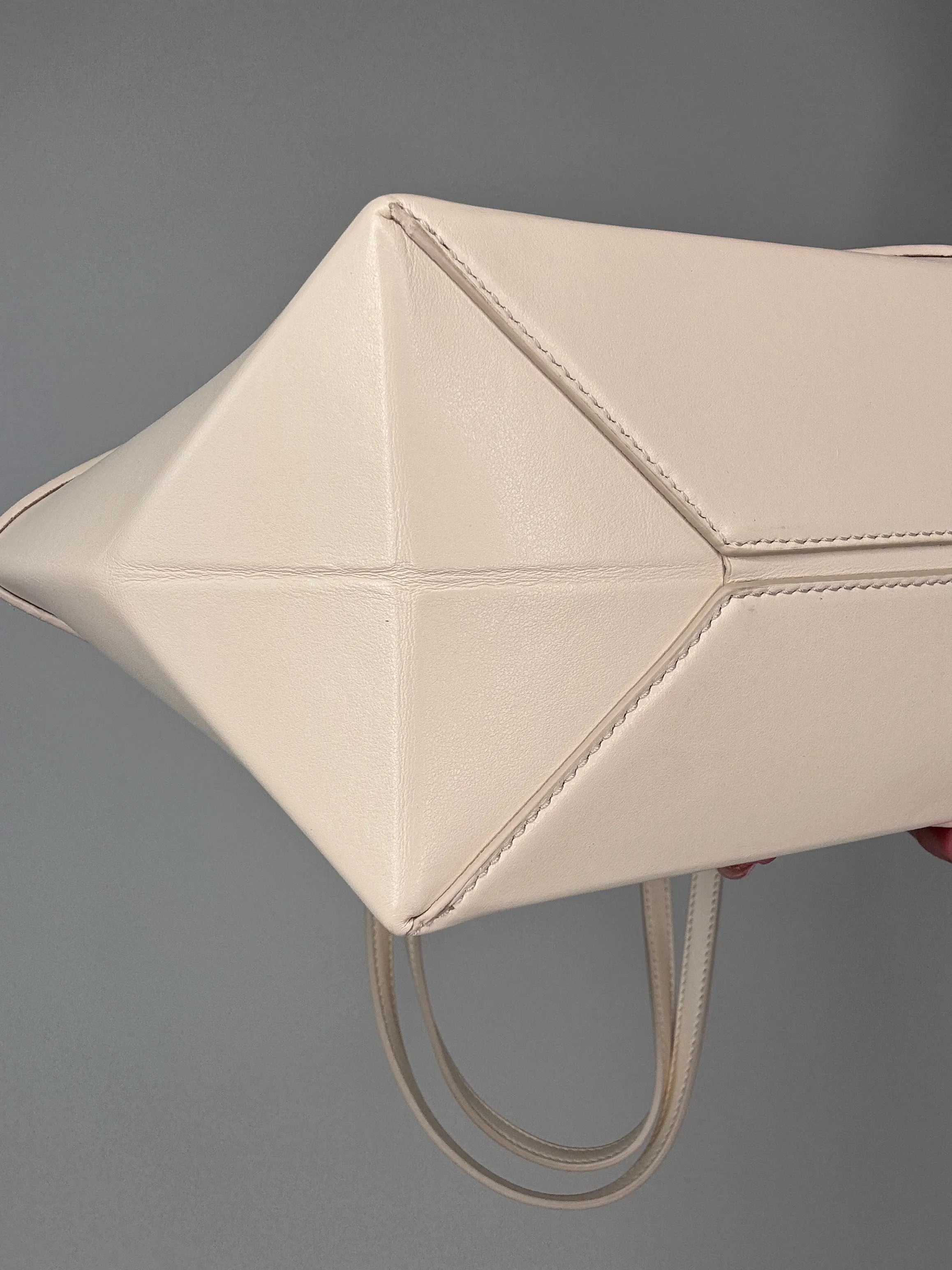 Loewe Crop Fold Bag Cream