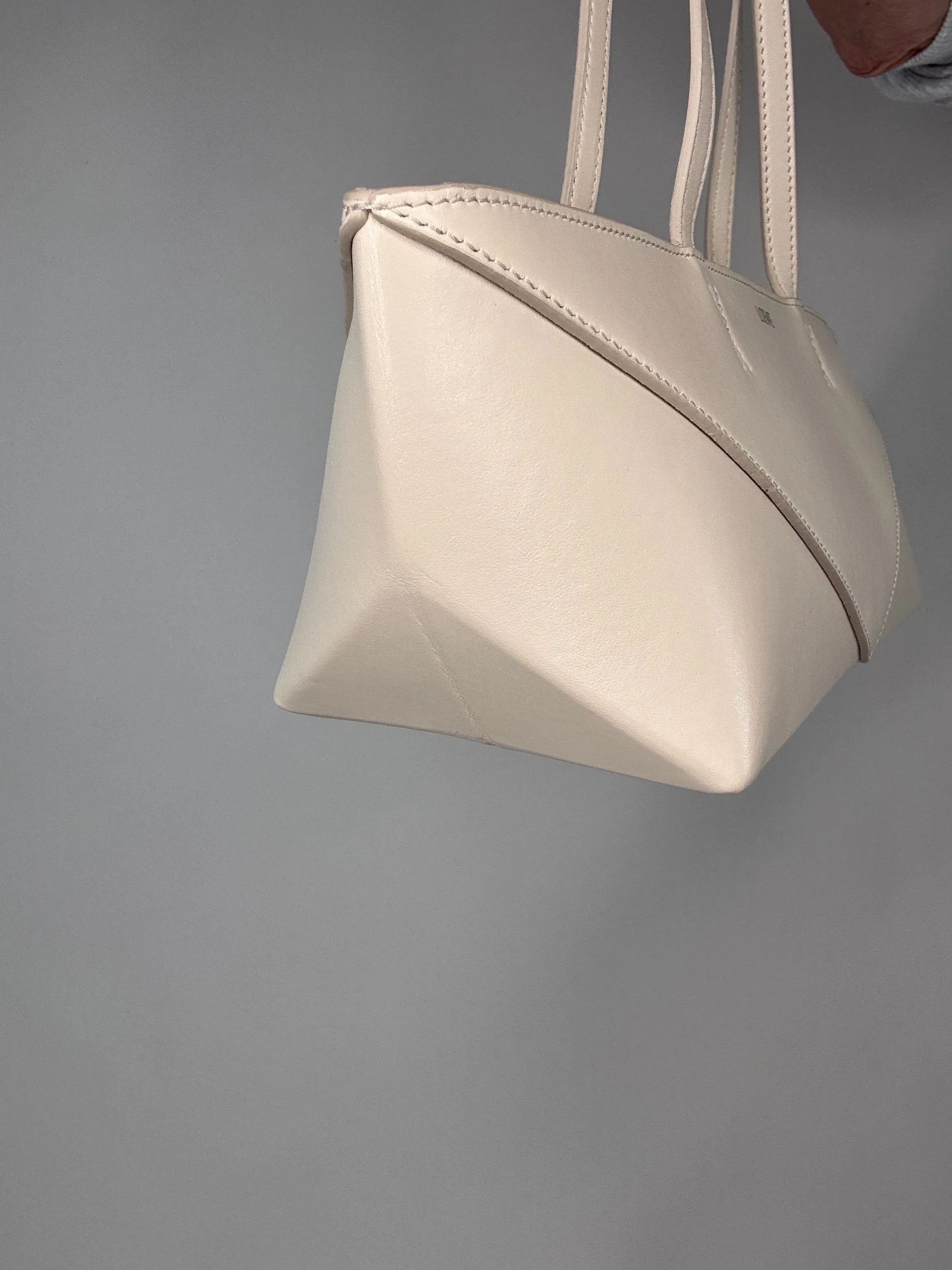 Loewe Crop Fold Bag Cream