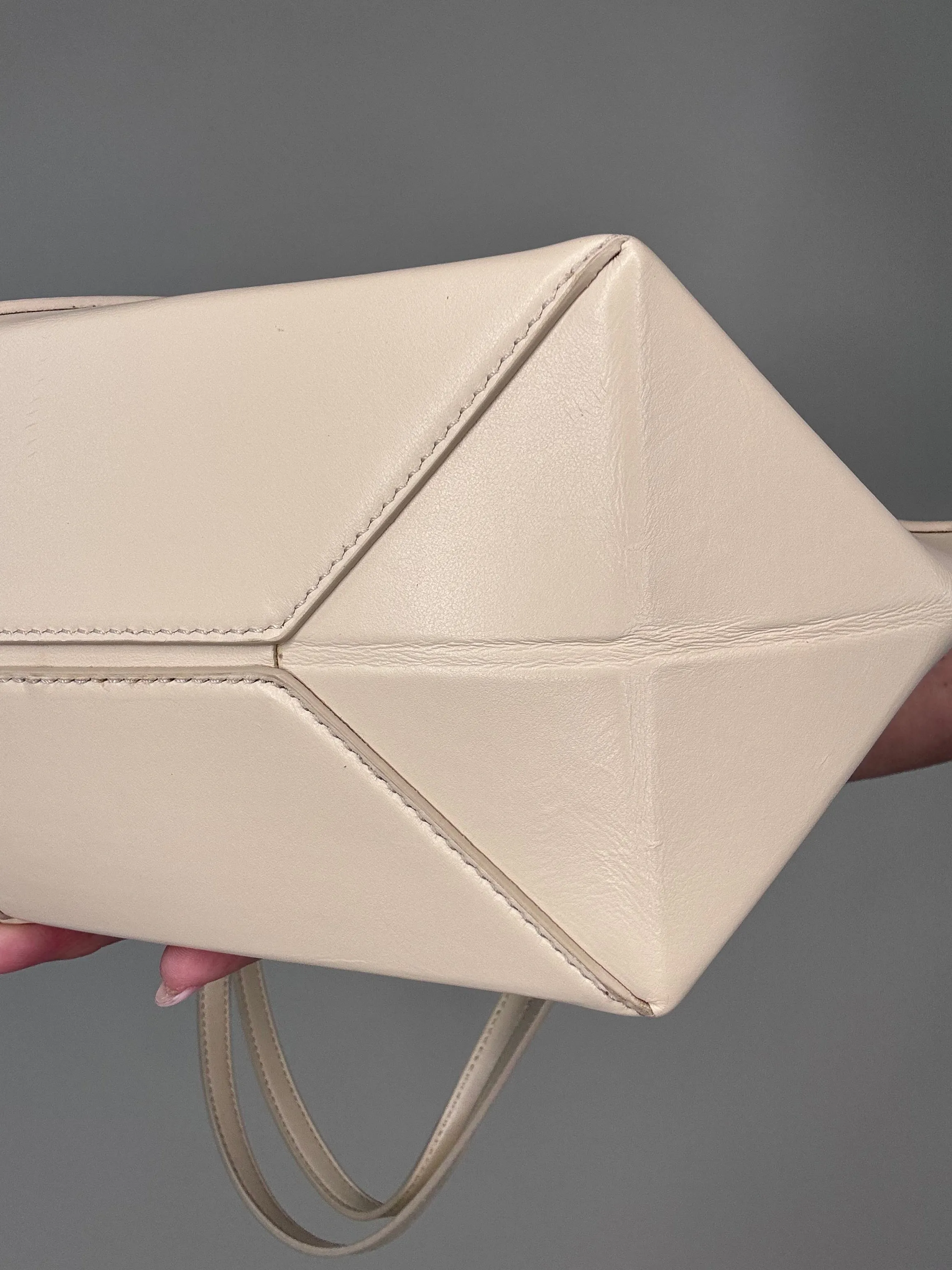 Loewe Crop Fold Bag Cream