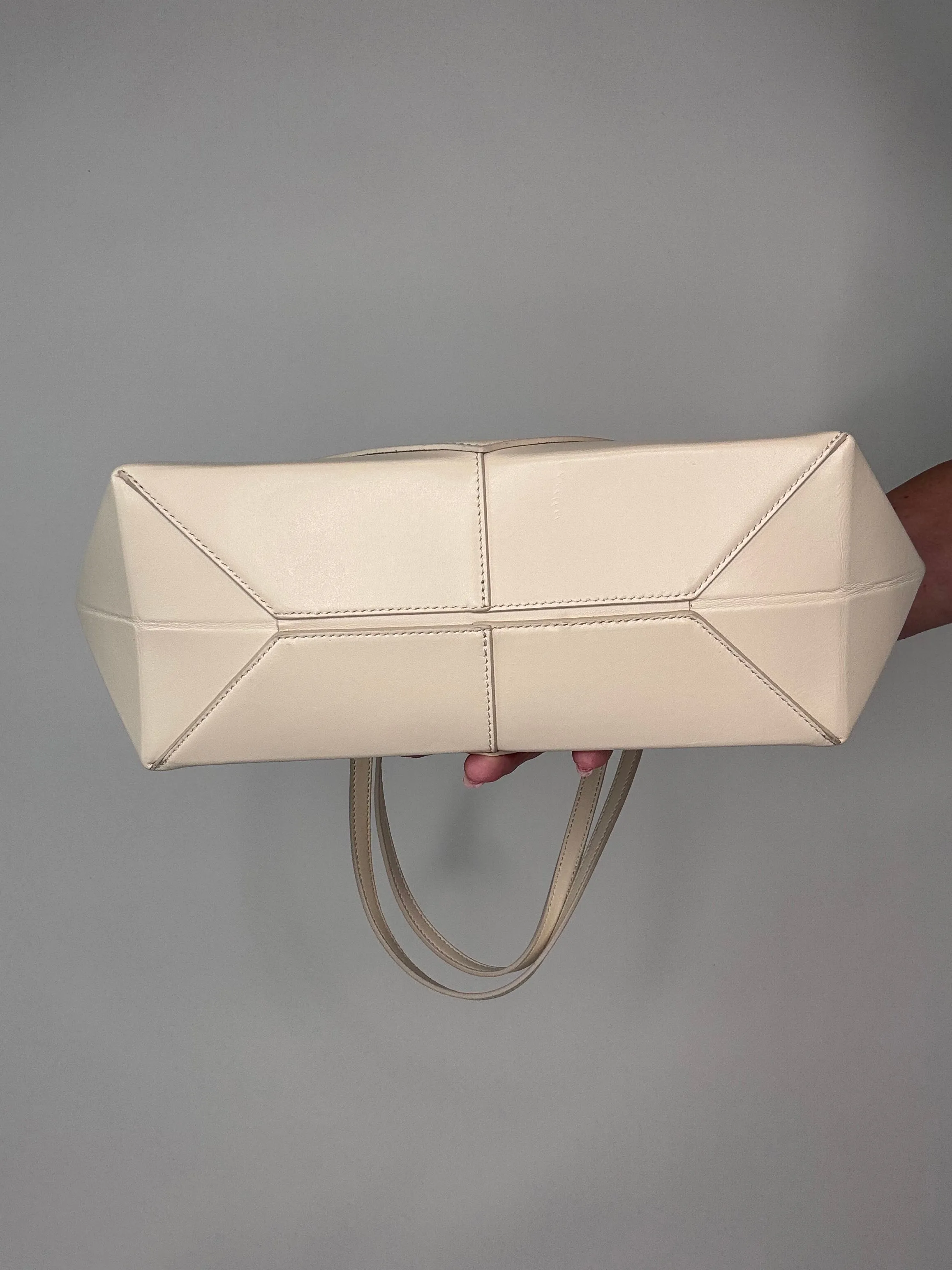 Loewe Crop Fold Bag Cream
