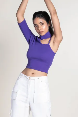One shoulder rib top