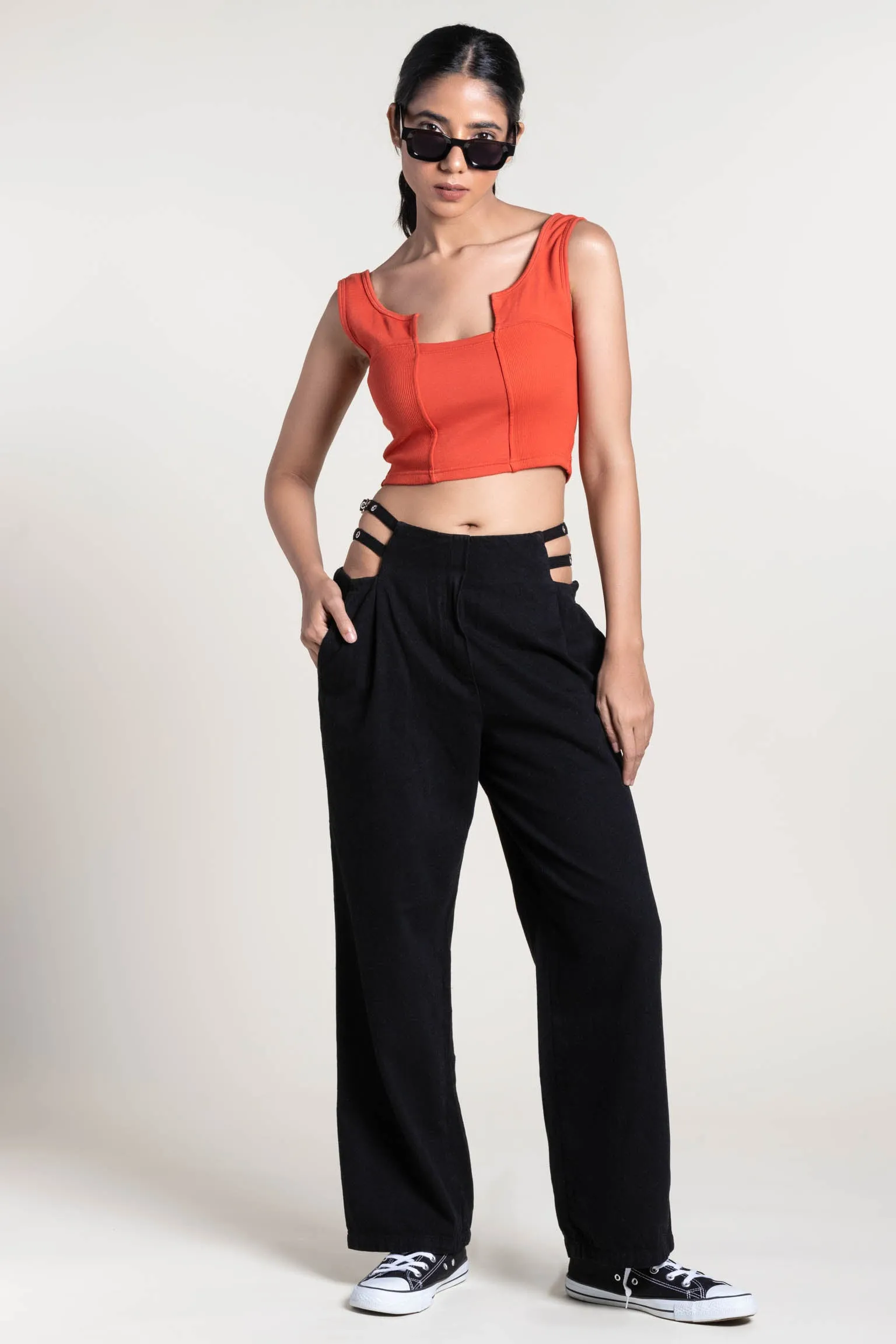 Ribbed crop top