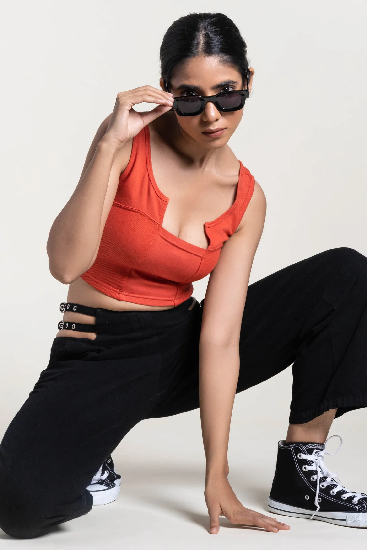 Ribbed crop top