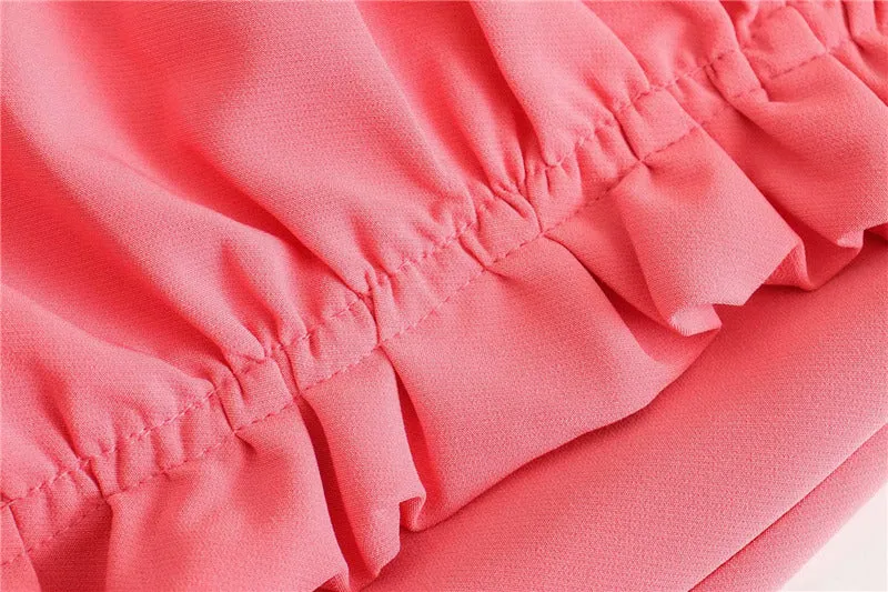 RUFFLED MINI SKIRT