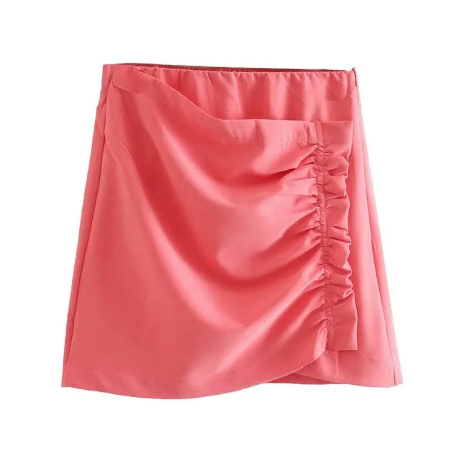 RUFFLED MINI SKIRT